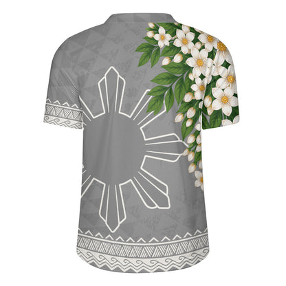 Philippines Filipinos Rugby Jersey Sampaguita Sunshine Bloom Style