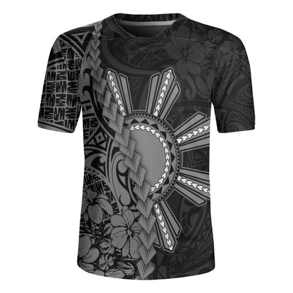 Philippines Filipinos Rugby Jersey Sampaguita Flower Tribal Fusion Style