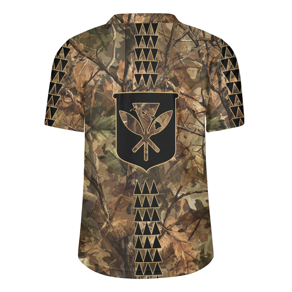 Hawaii Rugby Jersey Woodland Kanaka Camo Style