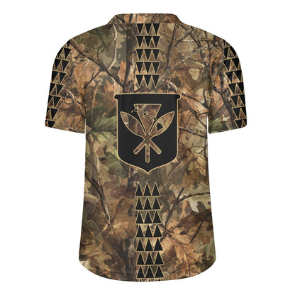 Hawaii Rugby Jersey Woodland Kanaka Camo Style