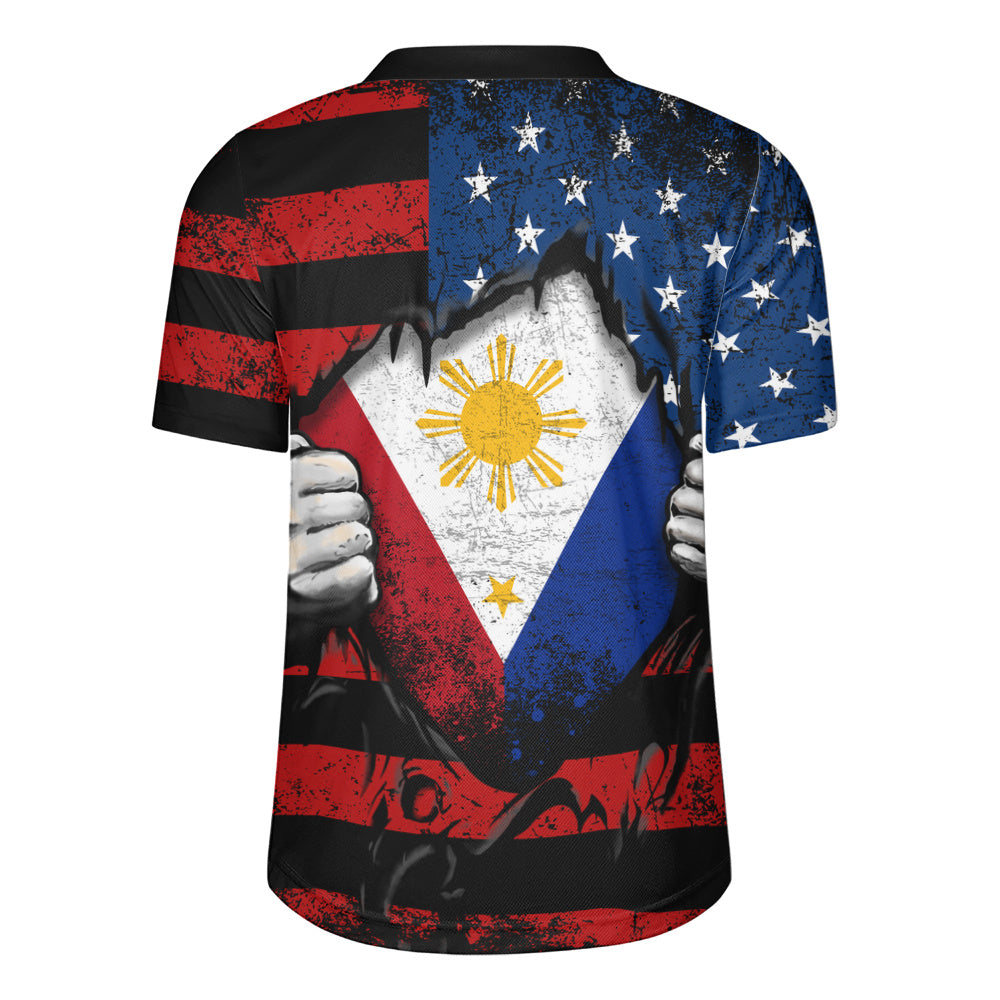 Philippines Filipinos Rugby Jersey Heart American Soul