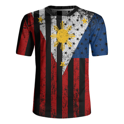 Philippines Filipinos Rugby Jersey Blackout Flag Pride