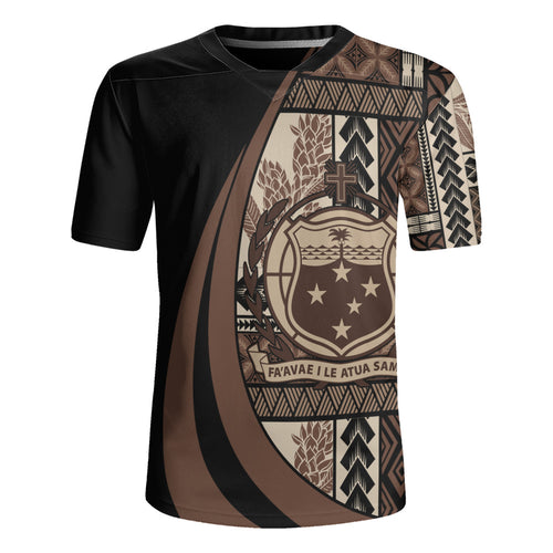 Samoa Rugby Jersey Faavae i le Atua Siapo Tribal Heritage