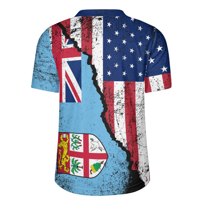 Fiji Rugby Jersey Fijian American Unity Style