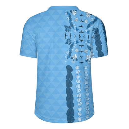 Hawaii Rugby Jersey Lei Flower Island Elegance