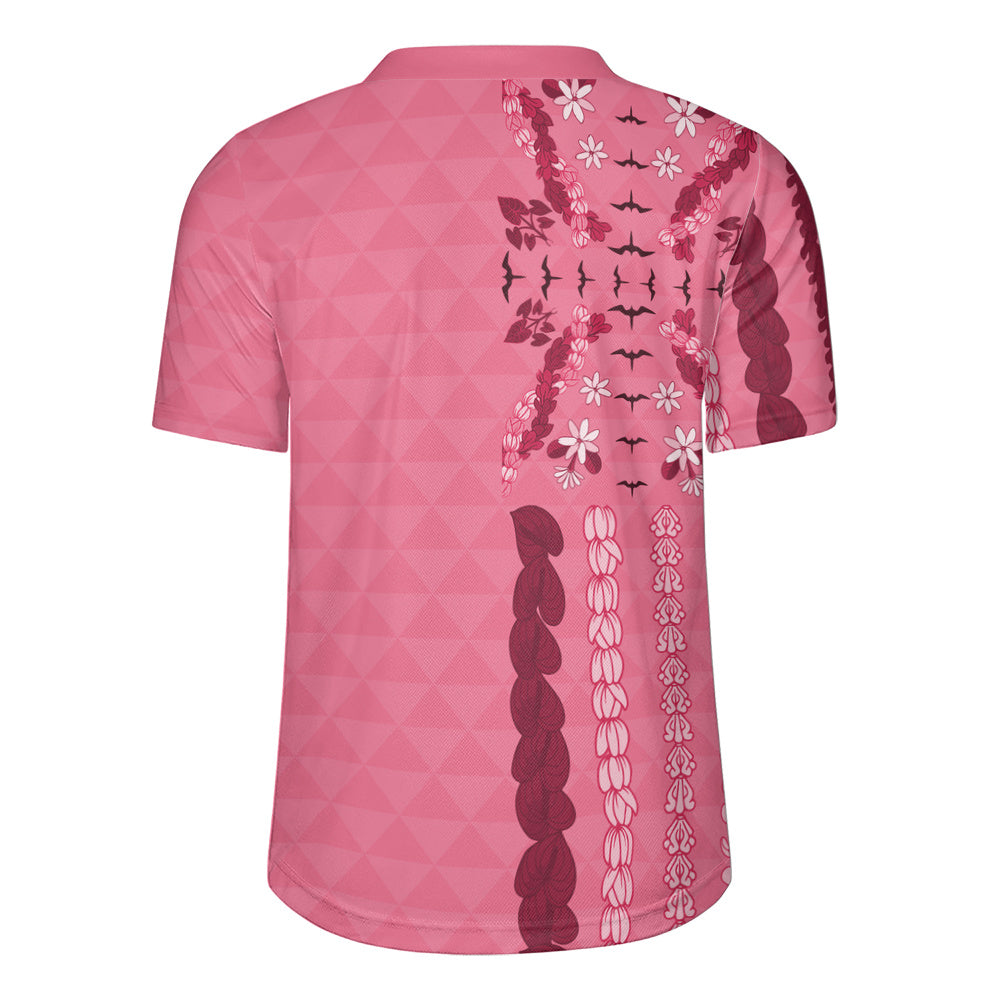 Hawaii Rugby Jersey Lei Flower Island Elegance