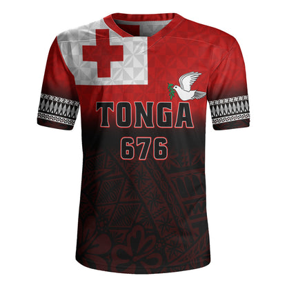 Tonga Rugby Jersey Kingdom Crest 676 Island Pride
