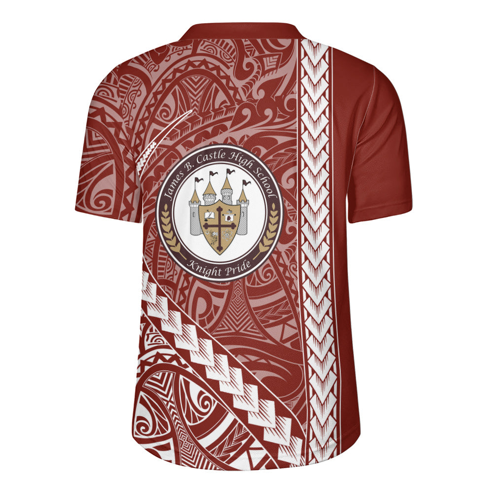 James B. Castle High School Rugby Jersey Tribal Polynesian Pride Style