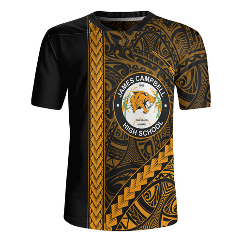 James Campbell High School Rugby Jersey Tribal Polynesian Pride Style