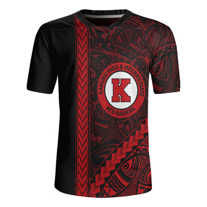 Kahuku High & Intermediate School Rugby Jersey Tribal Polynesian Pride Style