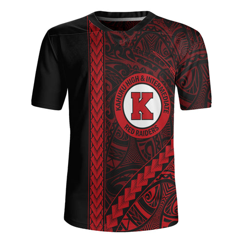 Kahuku High & Intermediate School Rugby Jersey Tribal Polynesian Pride Style