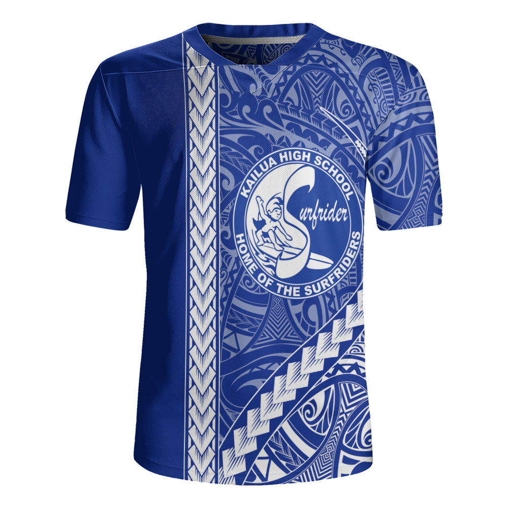 Kailua High School Rugby Jersey Tribal Polynesian Pride Style