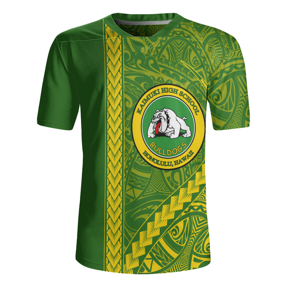 Kaimuki High School Rugby Jersey Tribal Polynesian Pride Style