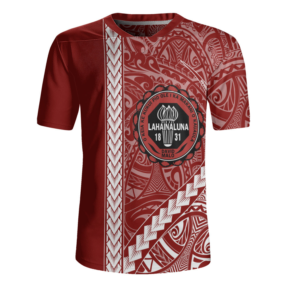 Lahainaluna High School Rugby Jersey Tribal Polynesian Pride Style