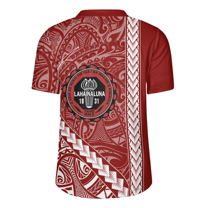 Lahainaluna High School Rugby Jersey Tribal Polynesian Pride Style