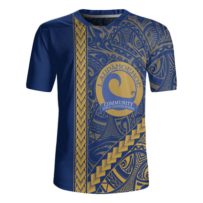 Laupāhoehoe Community Public Charter School Rugby Jersey Tribal Polynesian Pride Style