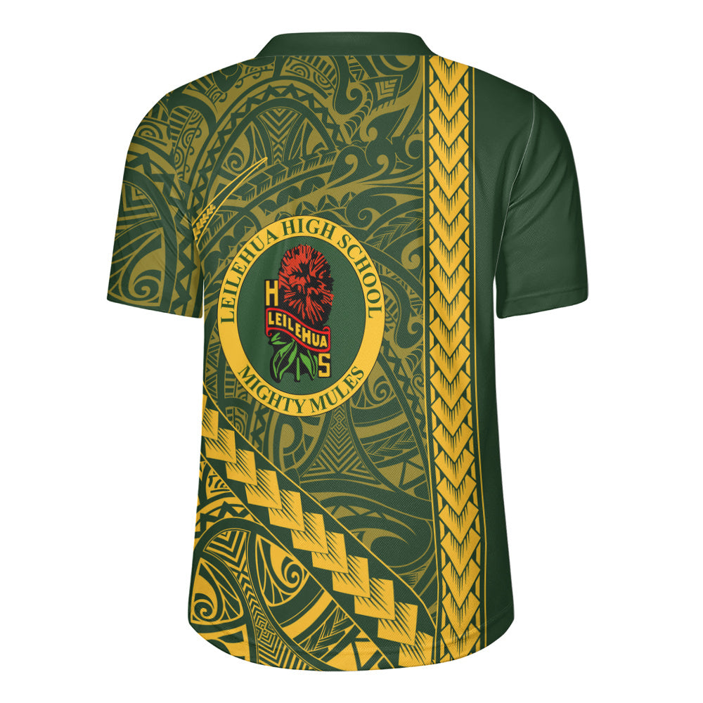 Leilehua High School Rugby Jersey Tribal Polynesian Pride Style