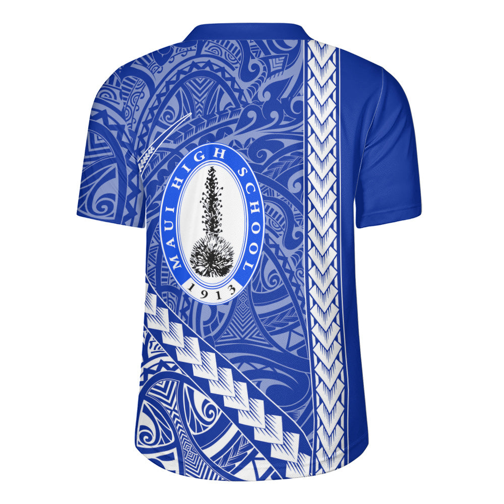 Maui High School Rugby Jersey Tribal Polynesian Pride Style