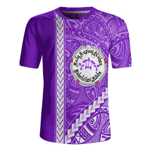Ni'ihau High and Elementary School Rugby Jersey Tribal Polynesian Pride Style