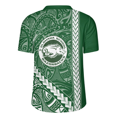 Olomana High & Intermediate School Rugby Jersey Tribal Polynesian Pride Style