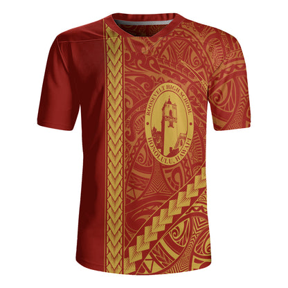 President Theodore Roosevelt High School Rugby Jersey Tribal Polynesian Pride Style