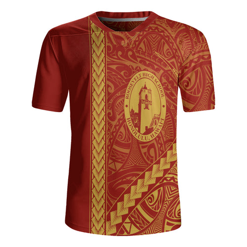 President Theodore Roosevelt High School Rugby Jersey Tribal Polynesian Pride Style