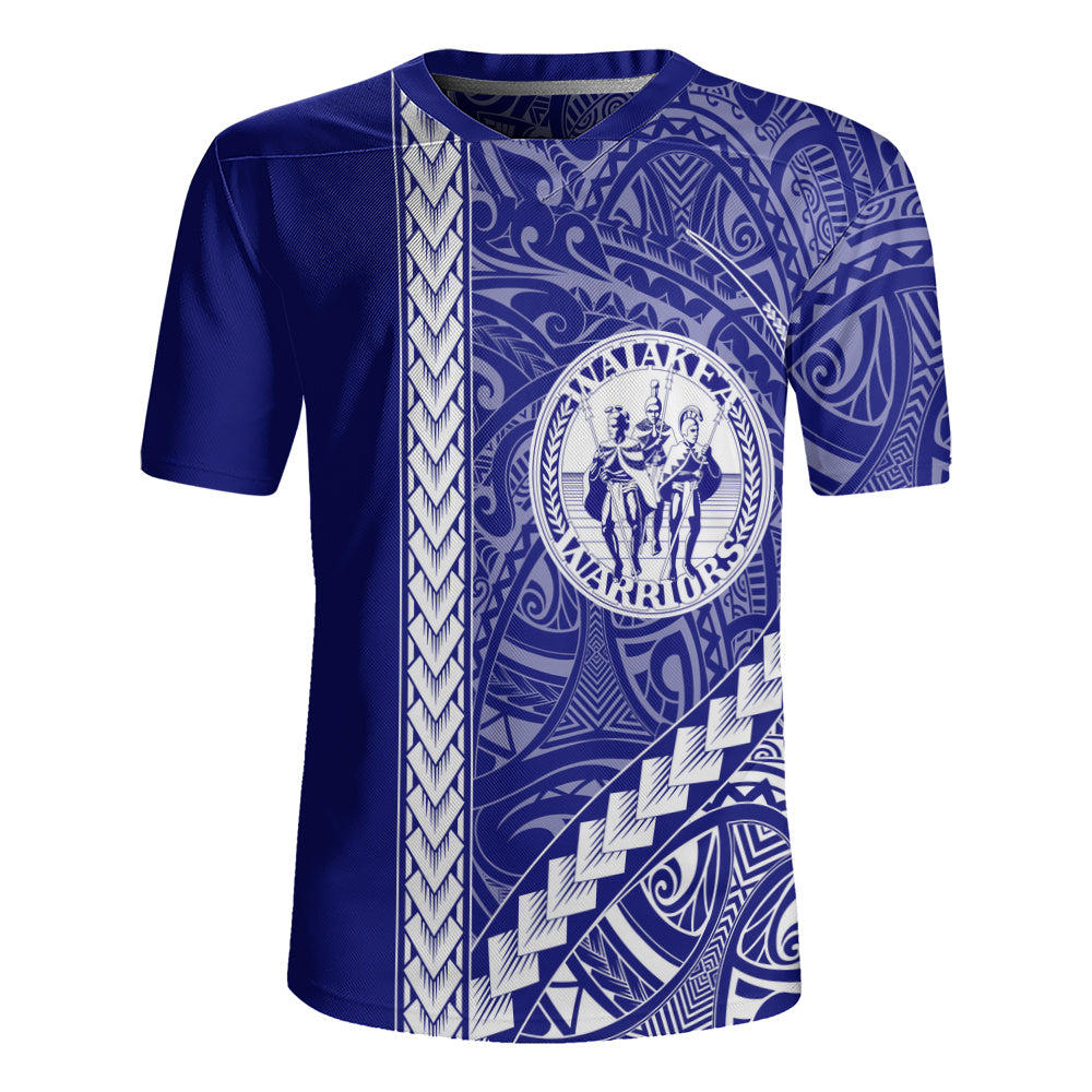 Waiakea High School Rugby Jersey Tribal Polynesian Pride Style
