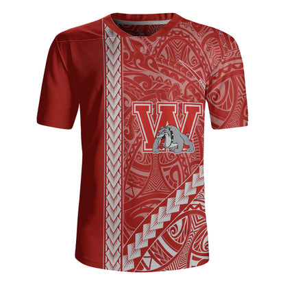 Waialua High and Intermediate School Rugby Jersey Tribal Polynesian Pride Style
