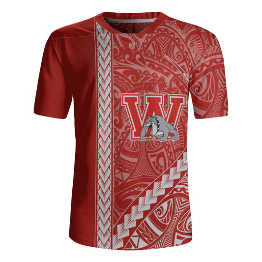 Waialua High and Intermediate School Rugby Jersey Tribal Polynesian Pride Style