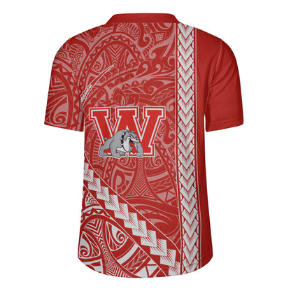 Waialua High and Intermediate School Rugby Jersey Tribal Polynesian Pride Style