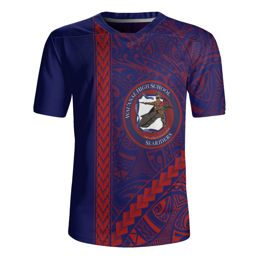Waianae High School Rugby Jersey Tribal Polynesian Pride Style