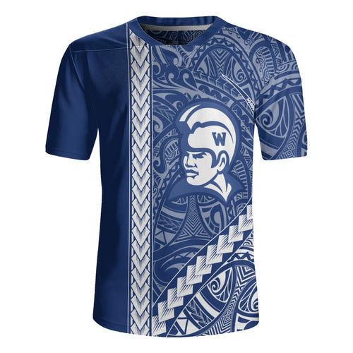Waimea High School Rugby Jersey Tribal Polynesian Pride Style