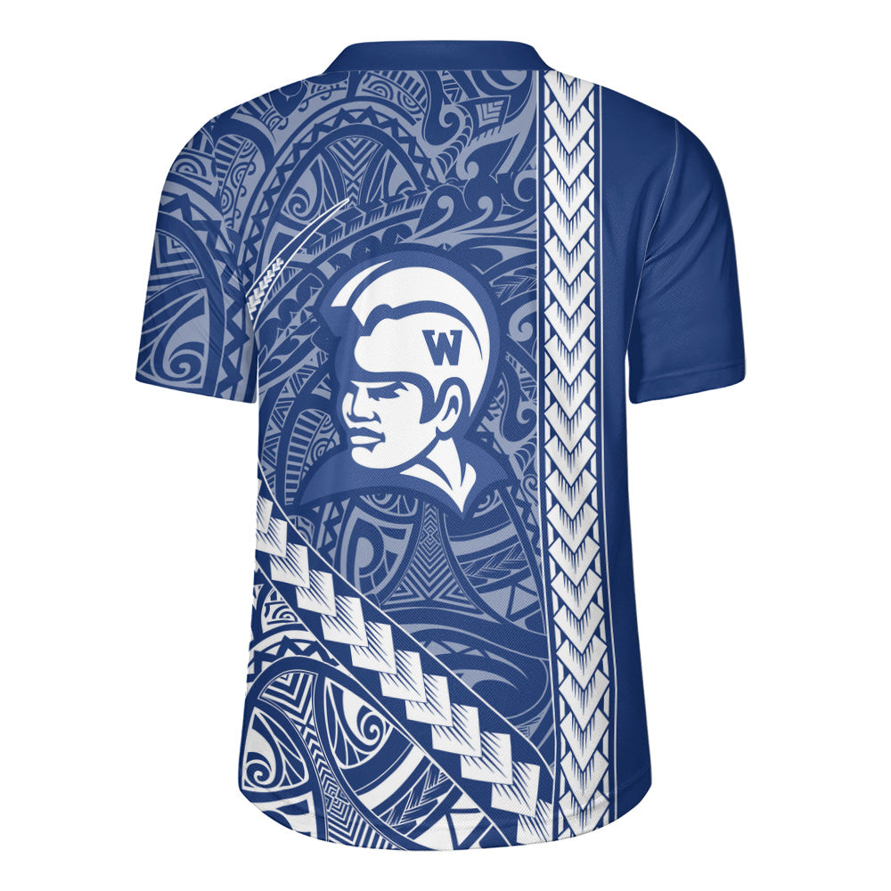 Waimea High School Rugby Jersey Tribal Polynesian Pride Style