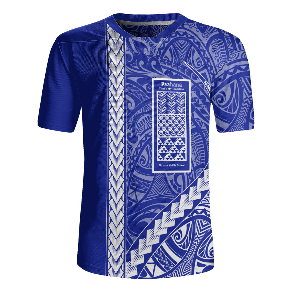 Waimea Middle Public Conversion Charter School Rugby Jersey Tribal Polynesian Pride Style