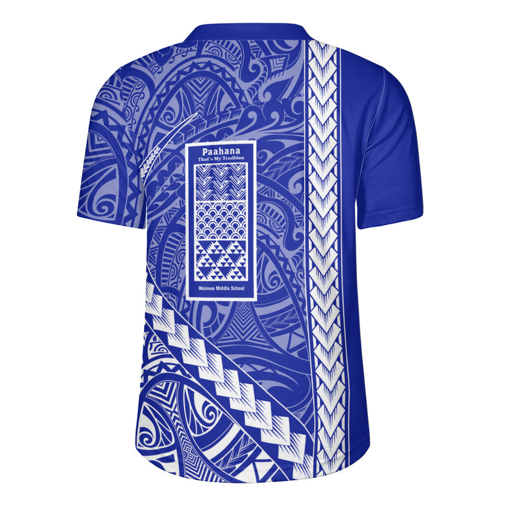 Waimea Middle Public Conversion Charter School Rugby Jersey Tribal Polynesian Pride Style