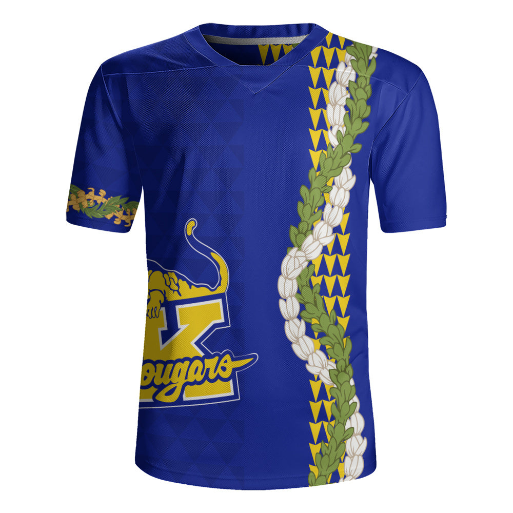 Henry J. Kaiser High School (Hawaii) Rugby Jersey Puakenikeni Maile Flower Lei