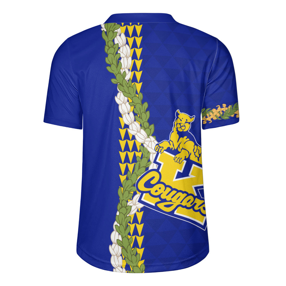 Henry J. Kaiser High School (Hawaii) Rugby Jersey Puakenikeni Maile Flower Lei