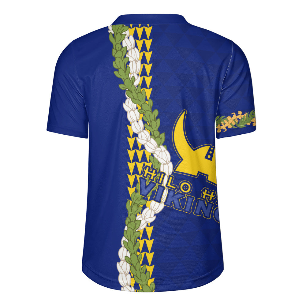 Hilo High School Rugby Jersey Puakenikeni Maile Flower Lei