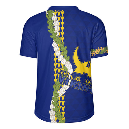 Hilo High School Rugby Jersey Puakenikeni Maile Flower Lei