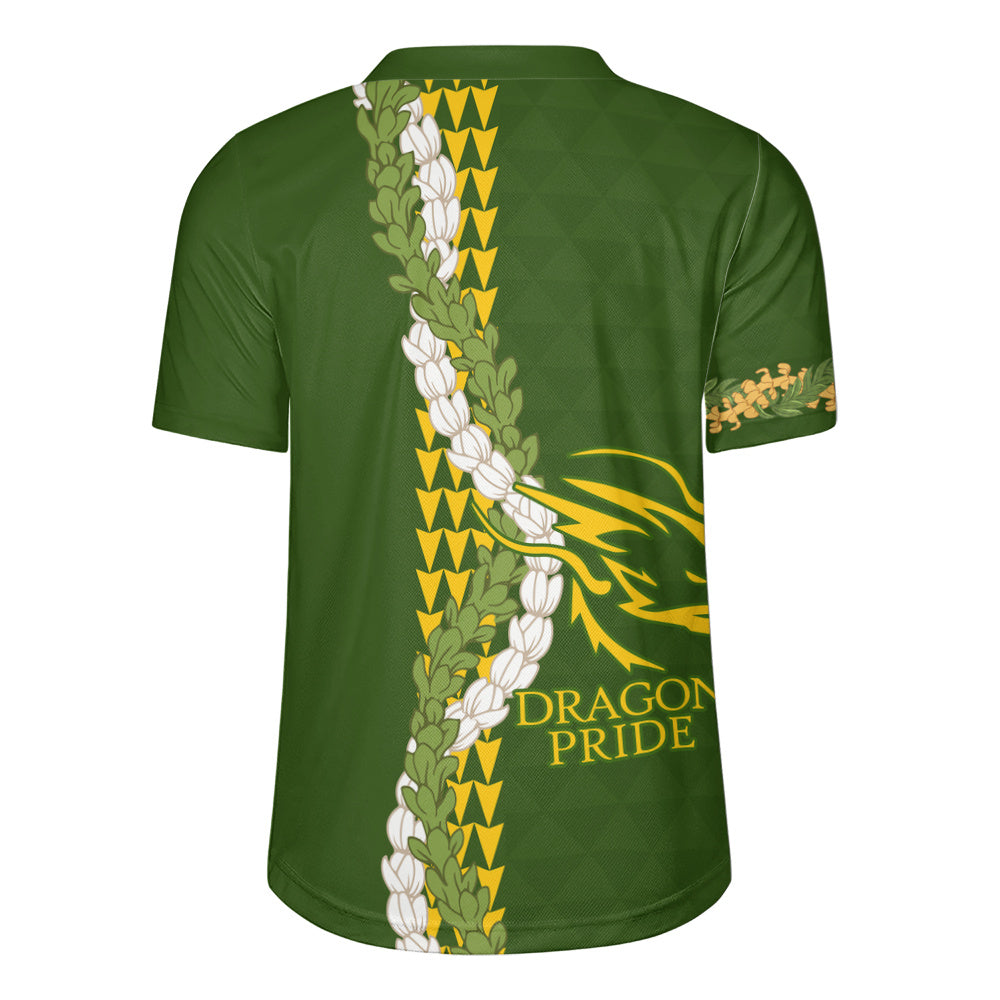 Honokaʻa High & Intermediate School Rugby Jersey Puakenikeni Maile Flower Lei