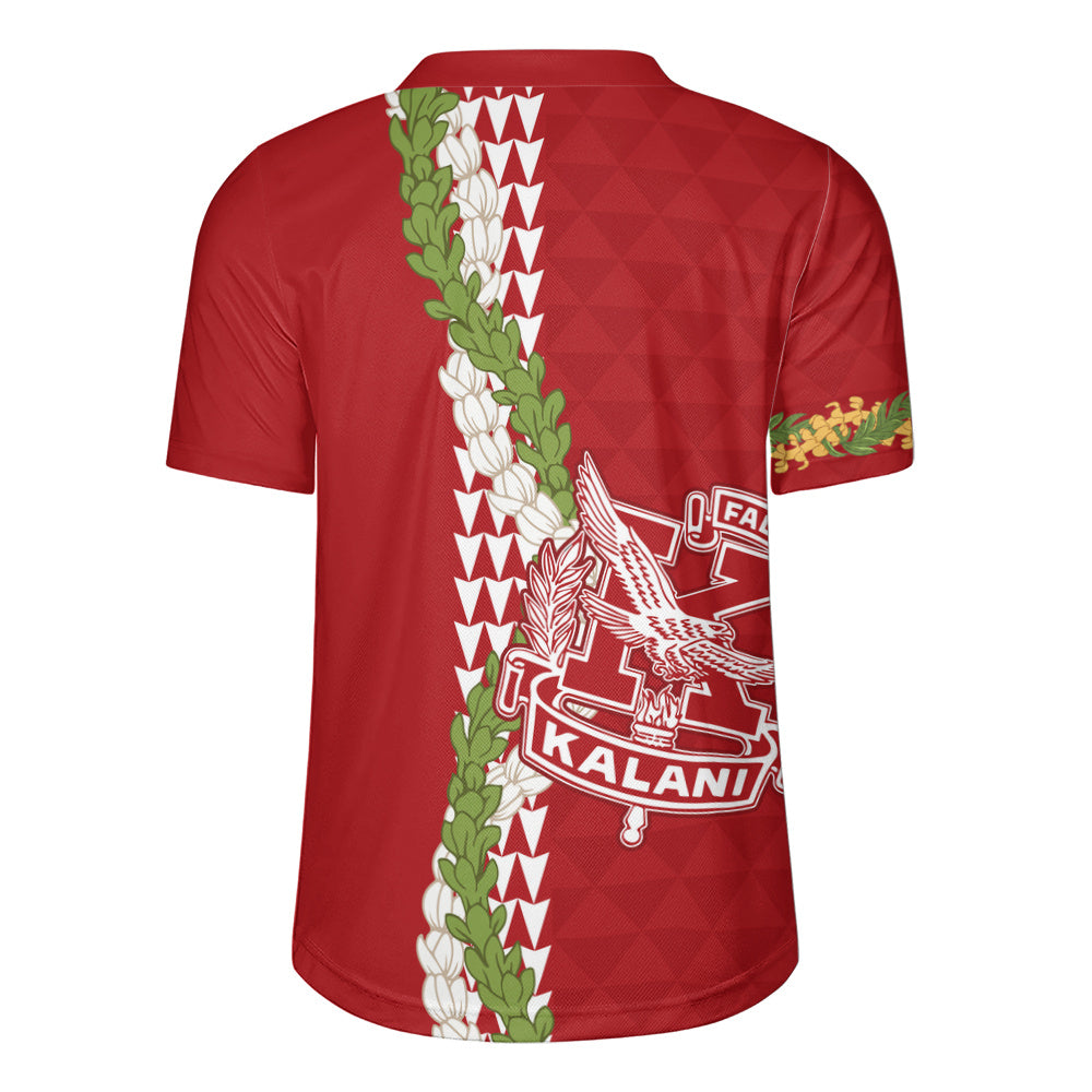 Kalani High School Rugby Jersey Puakenikeni Maile Flower Lei