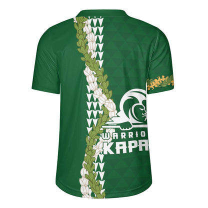 Kapaa High School Rugby Jersey Puakenikeni Maile Flower Lei
