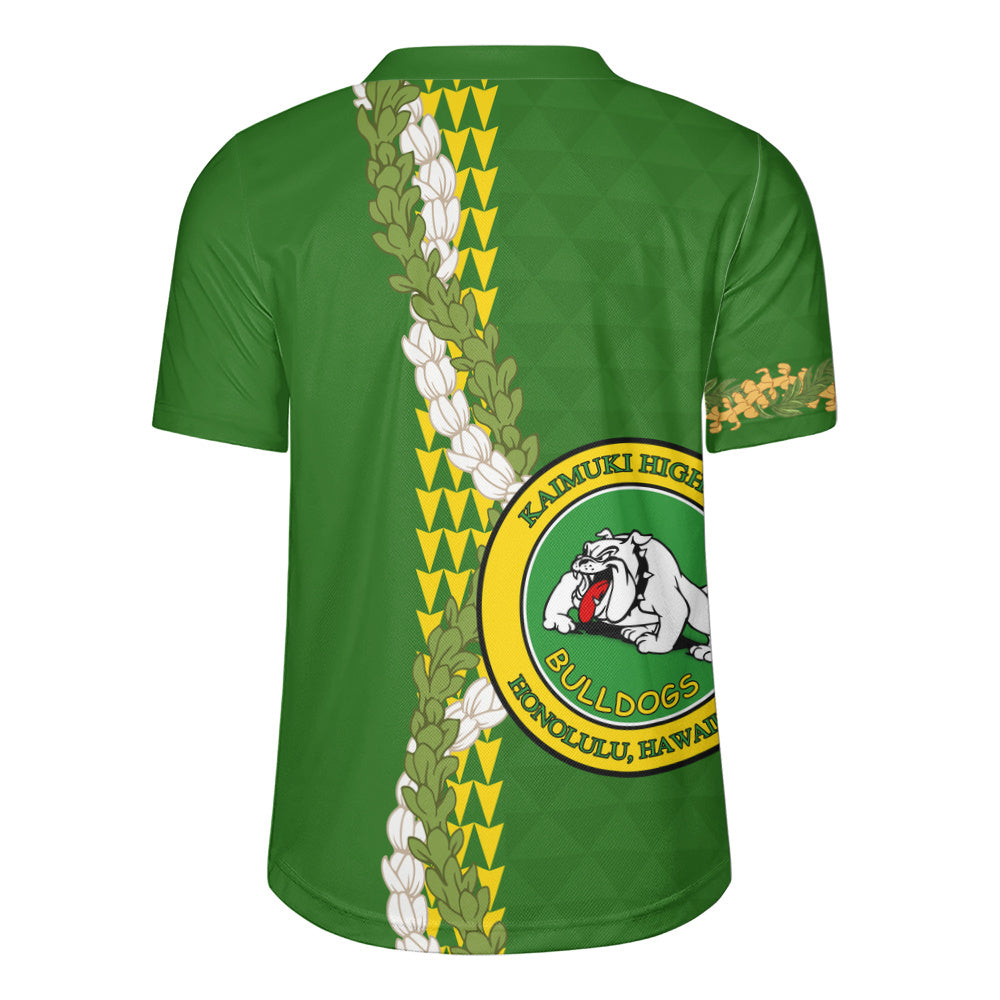 Kaimuki High School Rugby Jersey Puakenikeni Maile Flower Lei