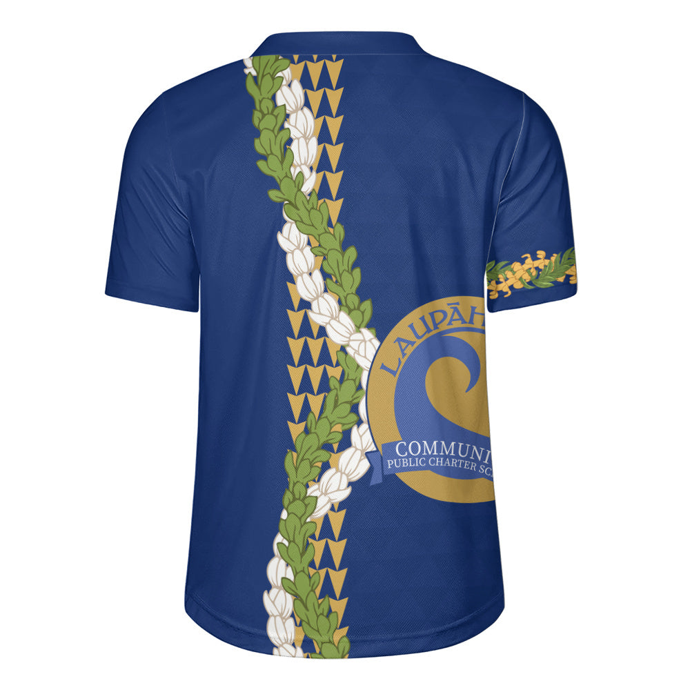 Laupāhoehoe Community Public Charter School Rugby Jersey Puakenikeni Maile Flower Lei