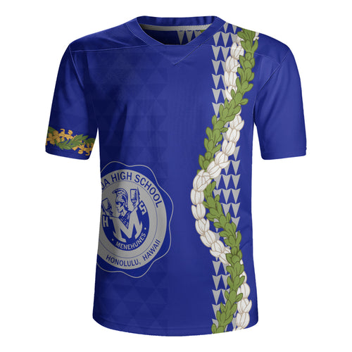 moanalua high school Rugby Jersey Puakenikeni Maile Flower Lei