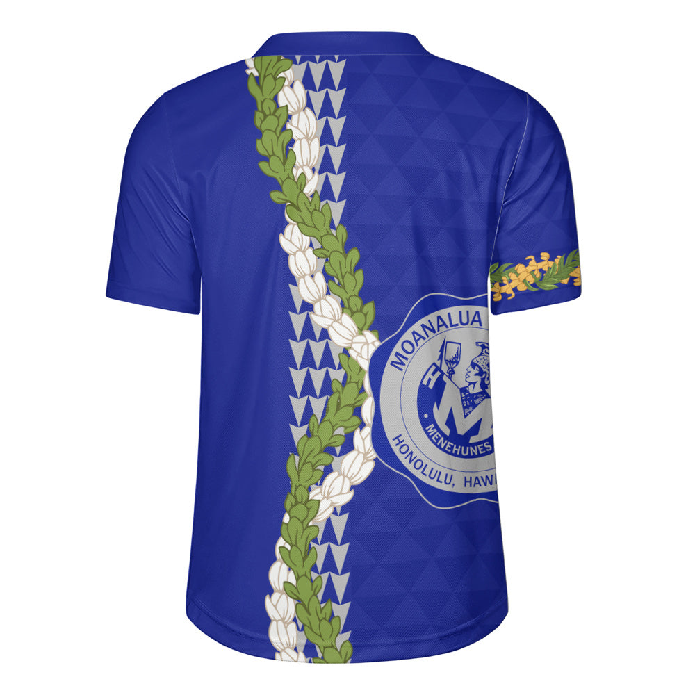 moanalua high school Rugby Jersey Puakenikeni Maile Flower Lei