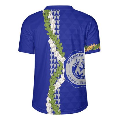 moanalua high school Rugby Jersey Puakenikeni Maile Flower Lei