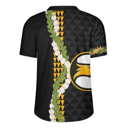 Nanakuli High and Intermediate School Rugby Jersey Puakenikeni Maile Flower Lei