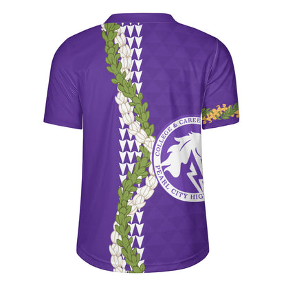 Pearl City High School (Hawaii) Rugby Jersey Puakenikeni Maile Flower Lei