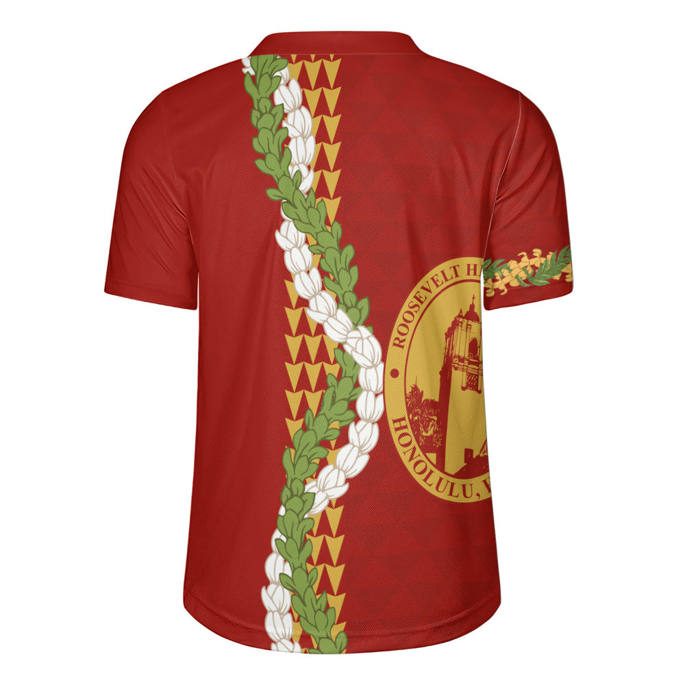 President Theodore Roosevelt High School Rugby Jersey Puakenikeni Maile Flower Lei